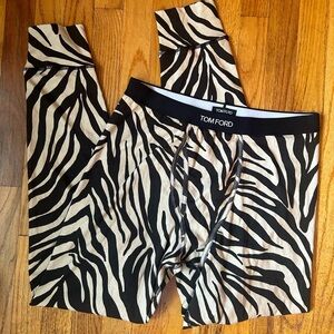 tom ford zebra print long johns